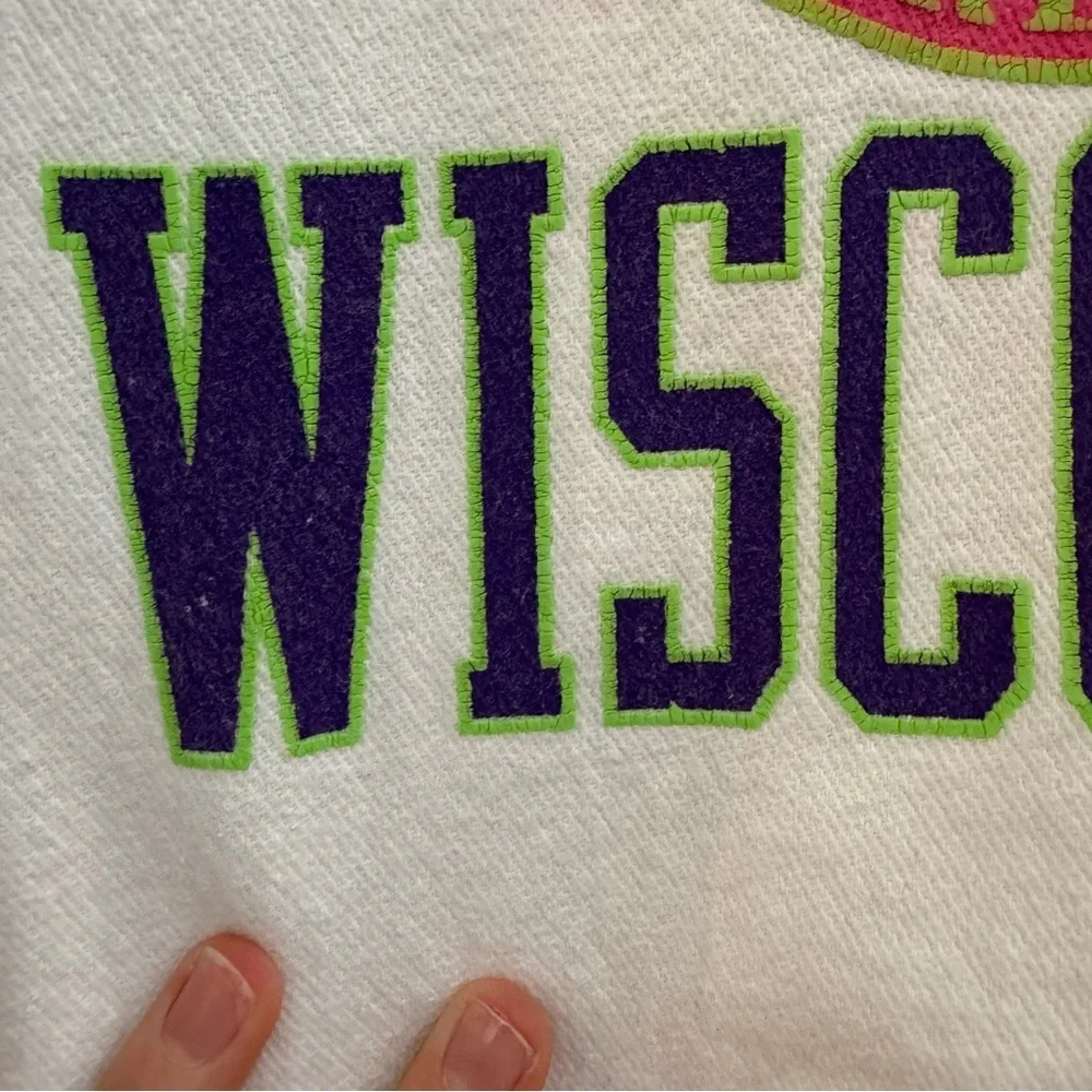 Oversized 90s Wisconsin Sailing Collared Grandpacore Sweatshirt 2XL Coastal
